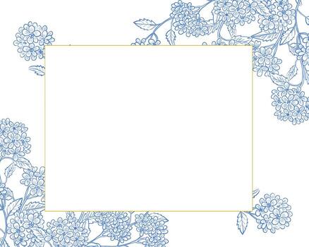 Floral frame design for artwork vector