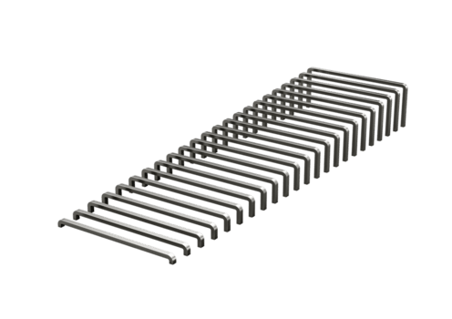 ordentlich vereinbart worden Klammer Stifte erstellen ein modern, geometrisch, und minimalistisch Muster.. 3d Illustration png