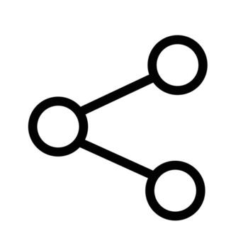 Network Connection Share Icon Outline link communication vector