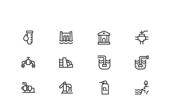 Infrastructure Expert Modern Line Icon Set with Few Design Components for Exceptional Usability and Clear Visual Representation vector