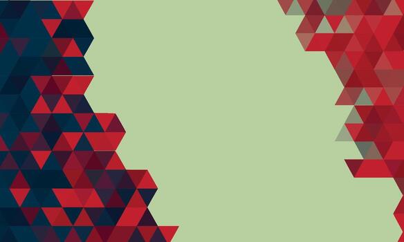 un rojo y azul triángulo antecedentes con un Copiar espacio vector