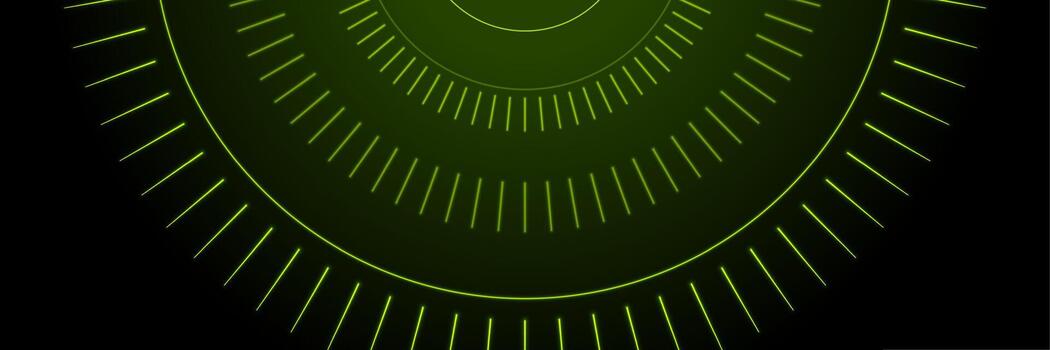 Green geometric pattern on dark background vector