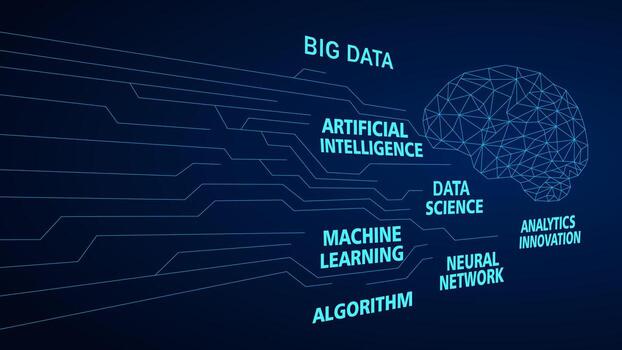 Big Data Artificial Intelligence Technology Innovation vector