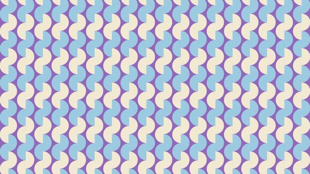 retro geométrico resumen sin costura ola modelo con pastel curvo formas vector