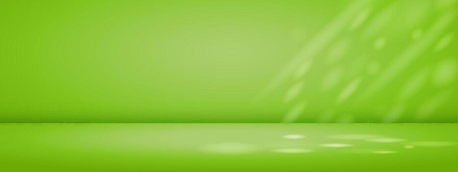 Green background with light effects vector