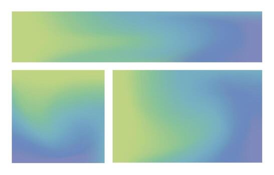 Gradient background in green and blue vector