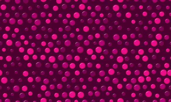 Abstract seamless pattern of vibrant pink circles on a deep purple background. Perfect for textile design, website backgrounds, or playful branding. vector