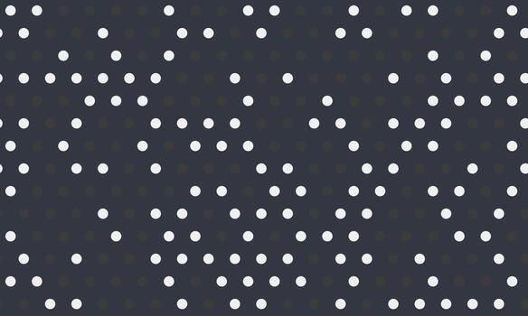 Abstract seamless pattern of white dots on a dark background. Perfect for textile design, website backgrounds, or presentation slides. vector