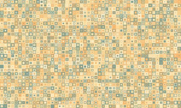 resumen geométrico modelo presentando un mosaico de minúsculo cuadrícula en apagado beige y verde azulado tonos ideal para antecedentes, sitio web diseño, o textil huellas dactilares. vector