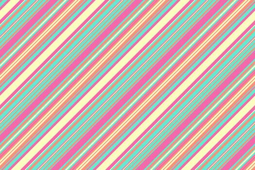 vibrante diagonal rayas en pastel rosa, durazno, y menta crear un alegre, juguetón modelo. Perfecto para antecedentes, textiles, o marca, esta sin costura diseño evoca sentimientos de alegría y verano. vector