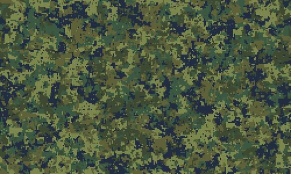 Abstract digital camouflage pattern. Versatile texture ideal for backgrounds, textiles, military or naturethemed designs. vector