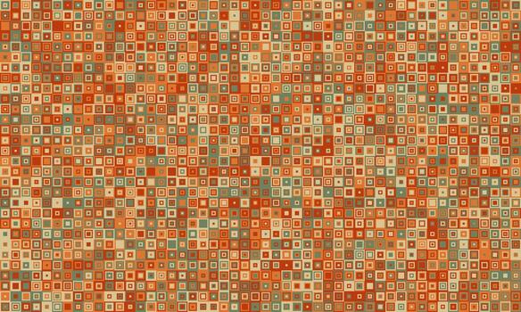 resumen geométrico mosaico modelo. calentar terroso tonos crear un texturizado, Clásico sentir, Perfecto para antecedentes, sitio web diseño, o textil huellas dactilares. evoca sentimientos de nostalgia y calor. vector