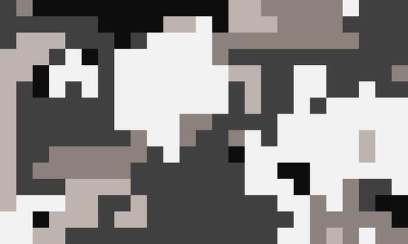 Abstract grayscale pixel art background. Ideal for tech, gaming, or modern design projects. vector