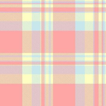 Pastel plaid pattern. Soft, textured fabric. Perfect for backgrounds, textiles, and design projects needing a gentle, comforting aesthetic. Ideal for spring, summer, or baby themes. vector