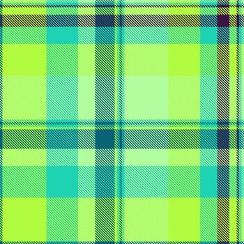 vibrante tartán modelo en verde, verde azulado, y amarillo matices Perfecto para antecedentes, textiles, o agregando un popular de color. representa clásico diseño con un moderno girar. vector