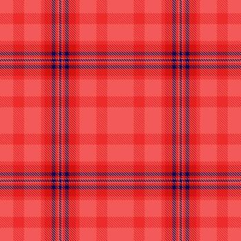 Seamless pattern. Red plaid design with navy blue lines. Versatile textile print for backgrounds, fashion, crafts, and digital arts. Texture or fill for graphic design. vector