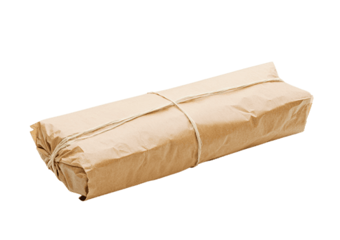 sluten granola bar omslag i glansig folie med slät rektangulär form isolerat på en transparent bakgrund png