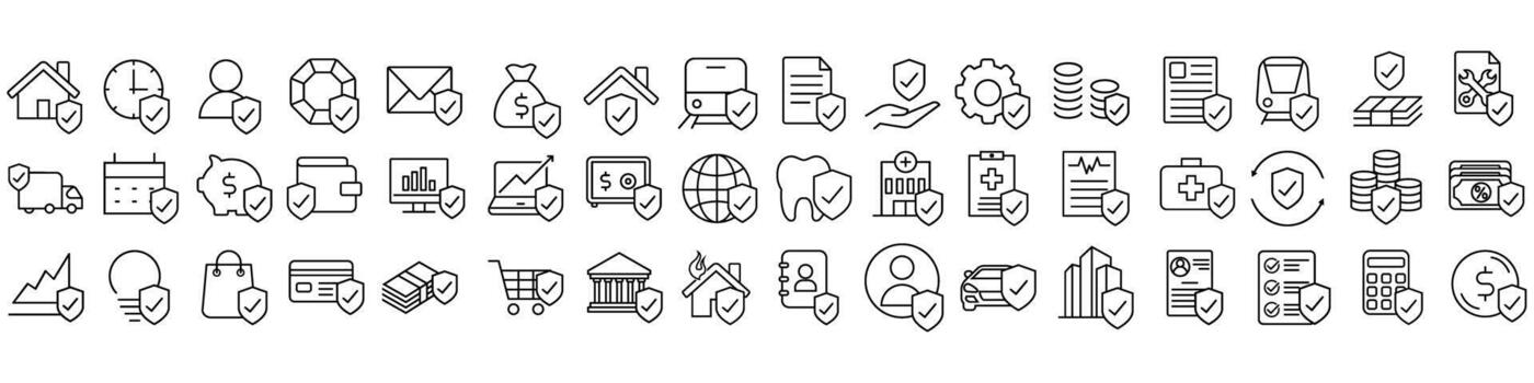 Collection of various design icons vector