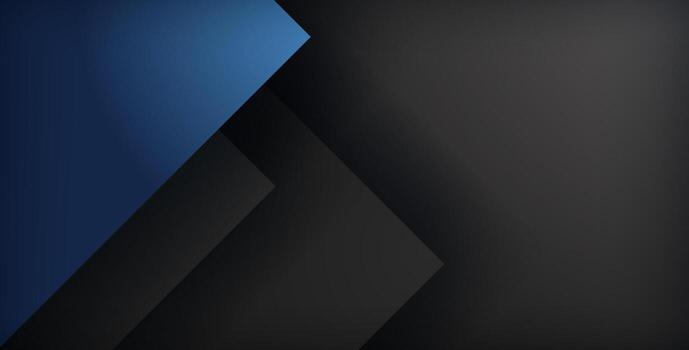 azul geométrico triángulo antecedentes superposición capa en negro espacio para texto y antecedentes diseño , vector