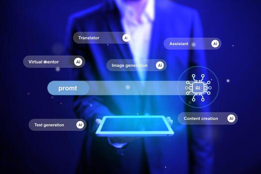 explorador el potencial de ai en contenido creación y varios aplicaciones en diario Tareas foto