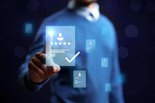 Digital interaction with user profiles in a professional setting during evening photo