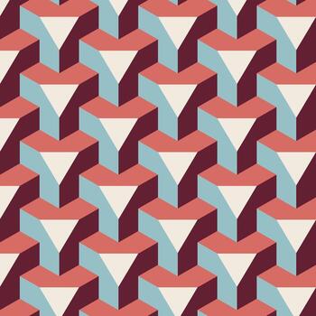 Geometric triangular pattern design vector