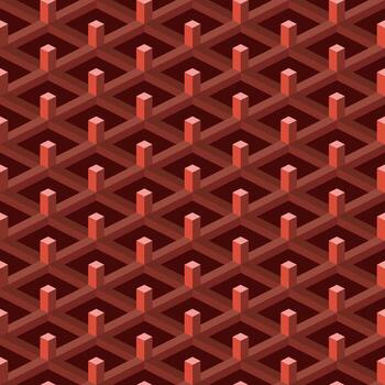 abstract geometric cube pattern design vector