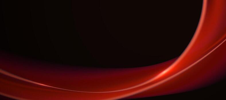 Abstract red wave design vector