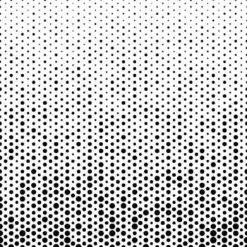 Repeating black and white geometrical circle pattern background vector