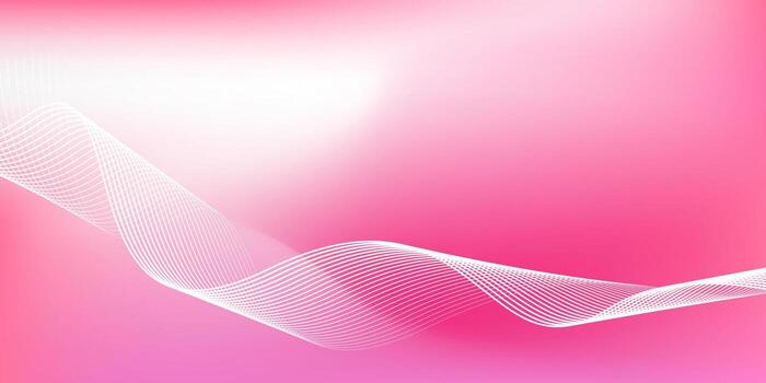 Abstract pink gradient background with shining lines waves. Minimalist background for banner, poster, cover,brochure,flyer,website vector