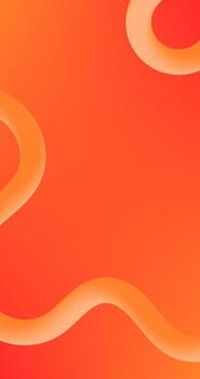 abstract orange background with Fluid Curve lines and copy space Gradient Design vector