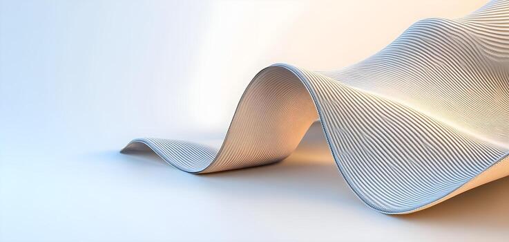 A smooth, wavy surface texture with a soft glow, perfect for backgrounds, design projects, and artistic presentations. photo
