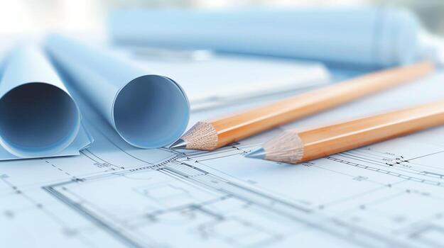 High-resolution blueprint for a collaborative software platform enabling creative design projects, software development creativity, teamwork enhancement photo