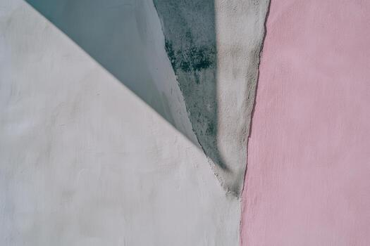 Artistic display of pastel colored wall textures in an urban setting during daylight photo