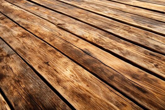 Beautiful wooden floorboards arranged in a natural pattern with rich textures and tones photo