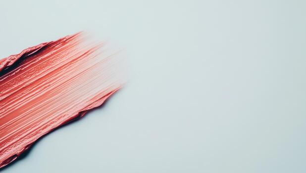 Abstract brush stroke creating texture on a light surface in a creative workspace photo