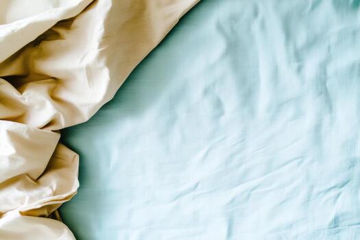 Soft fabric textures creating a cozy atmosphere in a bedroom setting photo