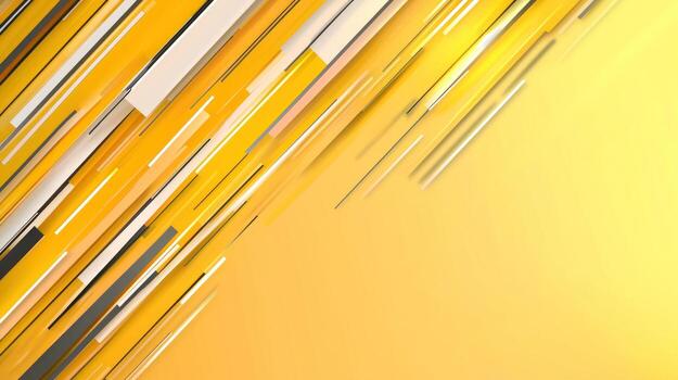 Abstract angled lines and rectangles on yellow gradient background modern geometric design photo