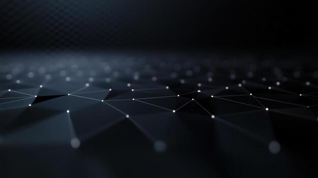 Abstract network connection points and lines modern technology background photo