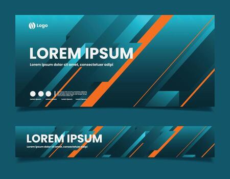 abstract geometric background design template vector