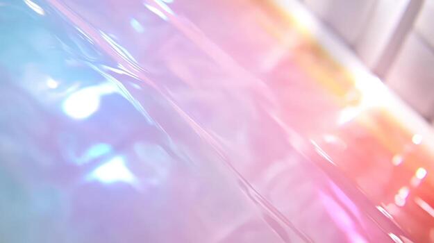 Holographic texture background with liquid iridescent surface and pearlescent color gradient photo