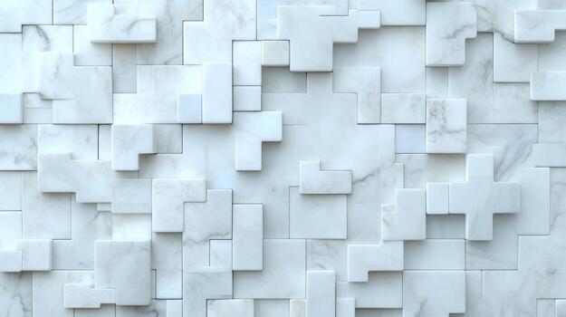 Geometric marble block pattern background texture design photo