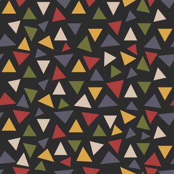 Abstract geometric background of triangles. Seamless pattern vector