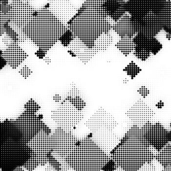 Halftone Pattern. Set of Dots. Dotted Texture on White Background. Overlay Grunge Template. Distress Linear Design. Fade Monochrome Points. Squares Pop Art Backdrop. vector