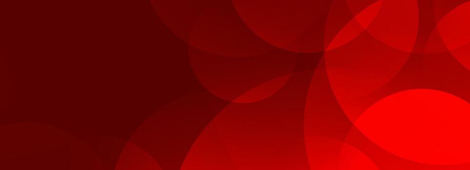 Red glowing circle background. Abstract geometric bubbles wallpaper design for banner, poster, presentation, cover, brochure, flyer, booklet. Dark ruby round gradient shape pattern backdrop. vector