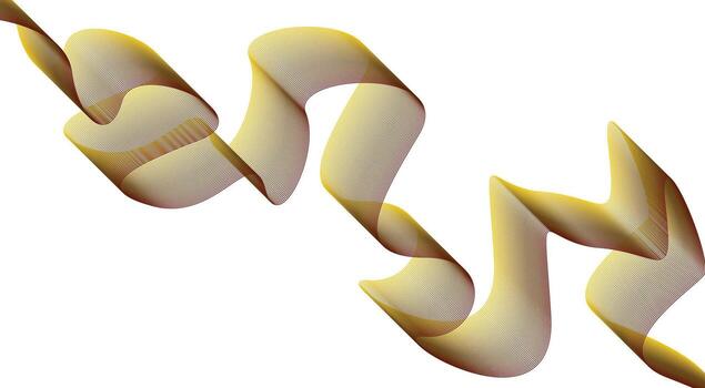 Wavy Blend Curved Lines Design Yellow Gradient Background Abstract Illustration vector