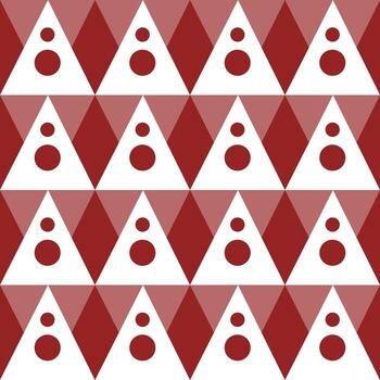 Seamless geometric pattern with triangles and circles vector