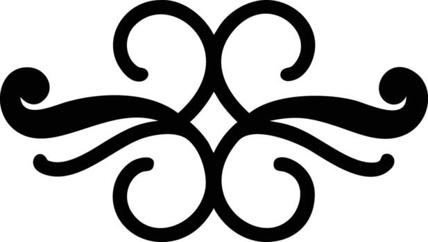 Elegant flourish design for decorative element and graphic design use vector
