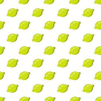 Lemon pattern design on white background vector