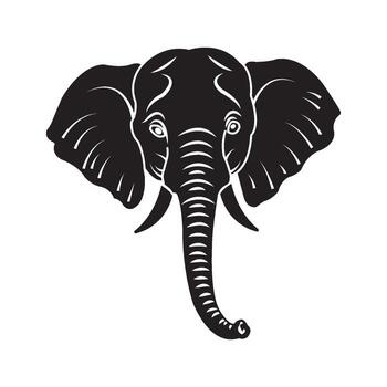 elephant trunk simple design vector